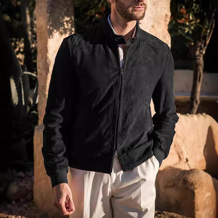 Men's Sporty Lightweight Jacket with Modern Collar Lisslune