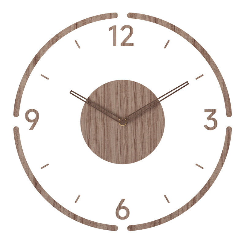 Lisslune | Nordic Design Wall Clock made of Wood - Stylish & Silent