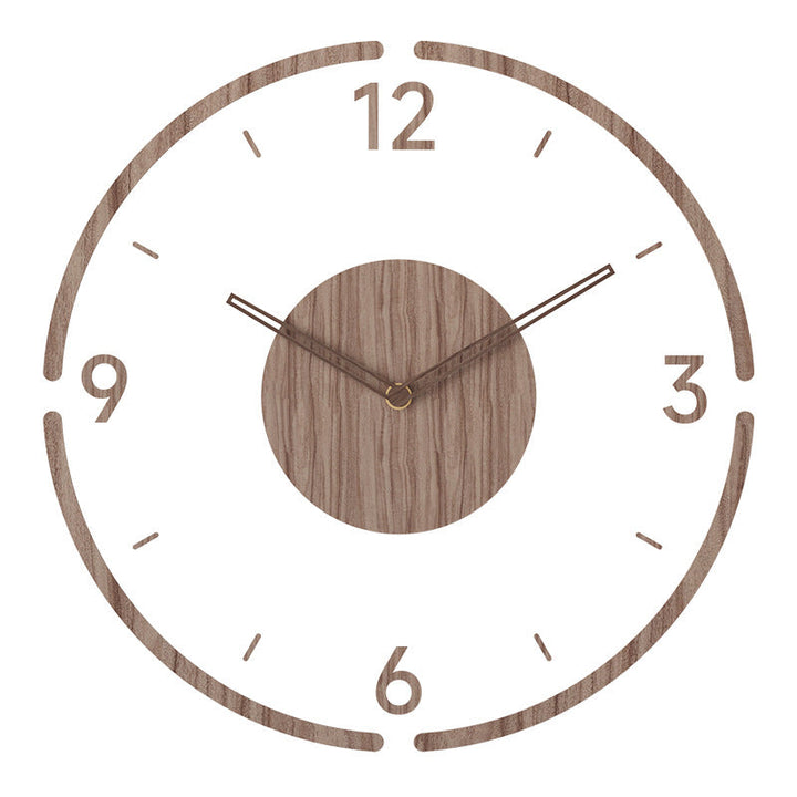 Lisslune | Nordic Design Wall Clock made of Wood - Stylish & Silent