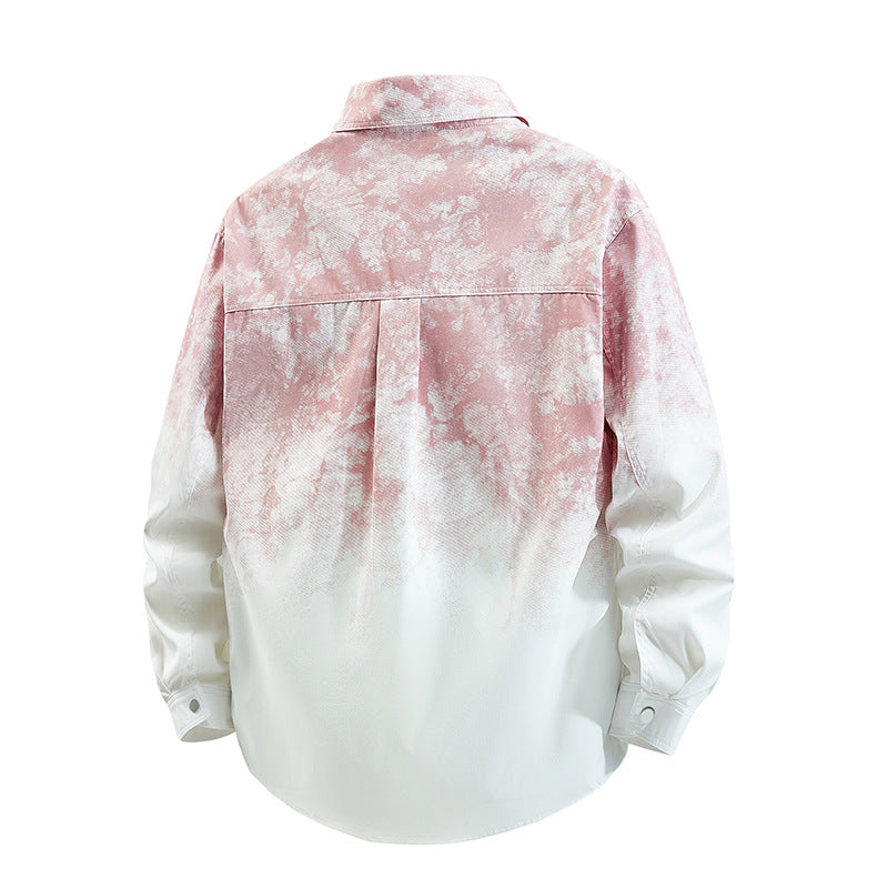 Men's Stylish Overshirt with Casual Gradient Lisslune
