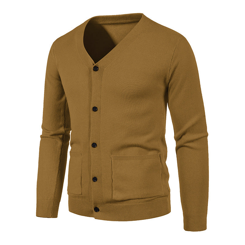 Men's Elegant V-Neck Knit Cardigan Lisslune