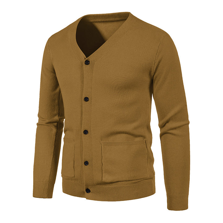 Men's Elegant V-Neck Knit Cardigan Lisslune
