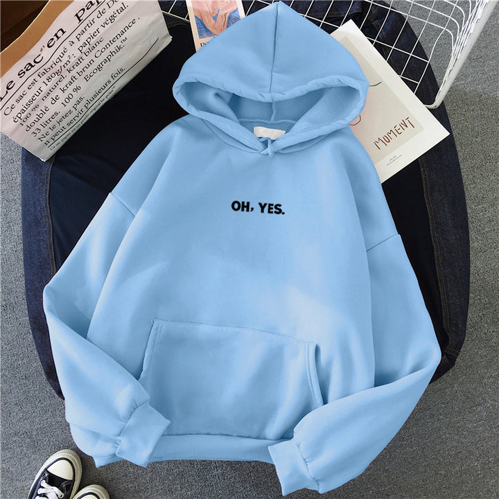 Women's Cozy Hoodie with Casual Print Lisslune