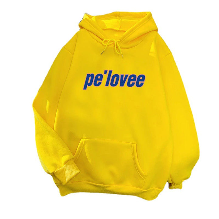 Women's hoodie with modern lettering Lisslune 1772612762