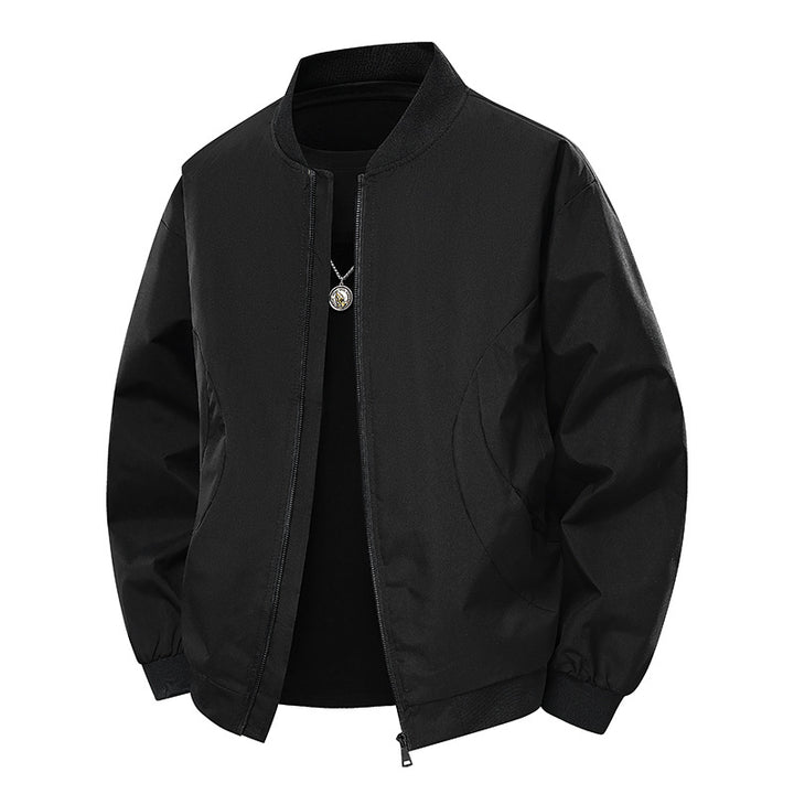 Men's stylish bomber jacket with uncomplicated cut and elastic cuffs Lisslune