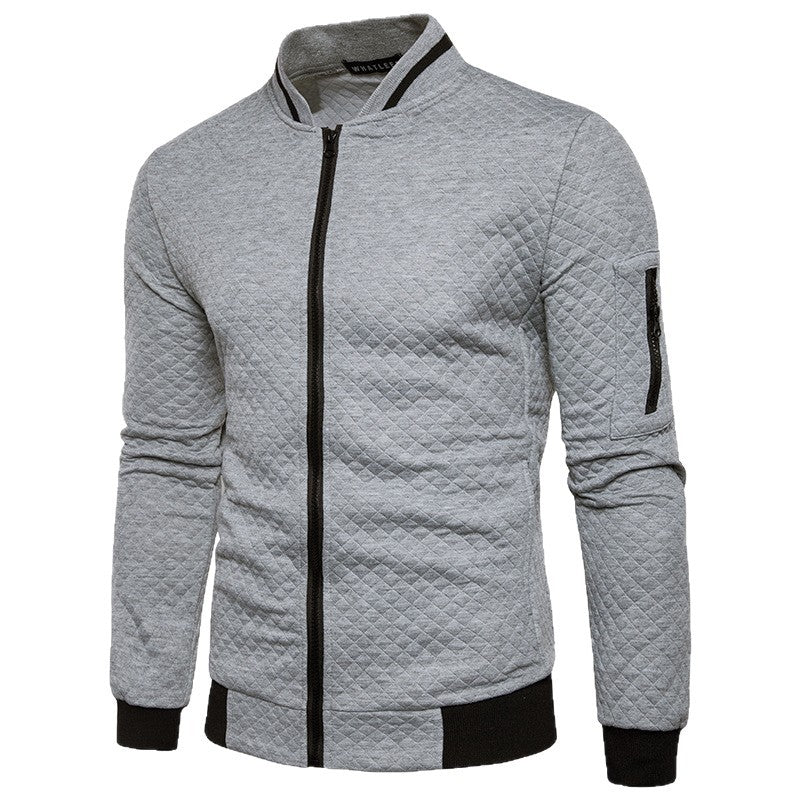 Men's sporty jacket with stand-up collar and functional zip pockets Lisslune