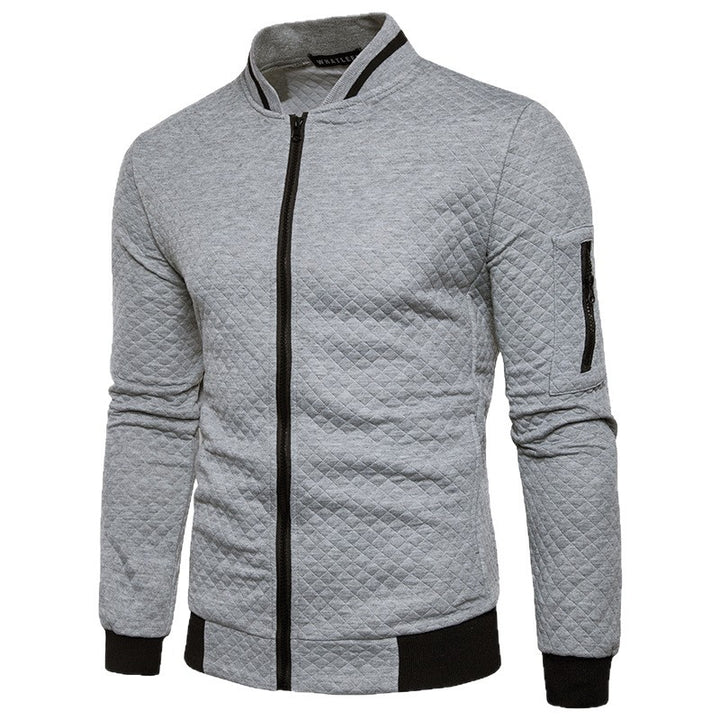 Men's sporty jacket with stand-up collar and functional zip pockets Lisslune