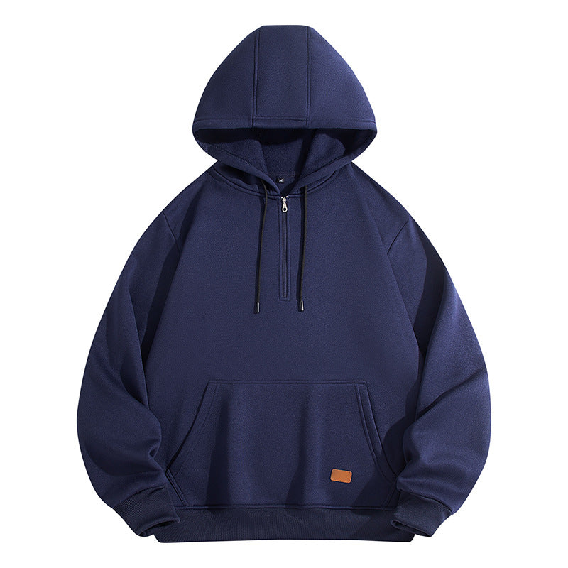 Men's stylish hoodie with half zip and comfortable fit Lisslune