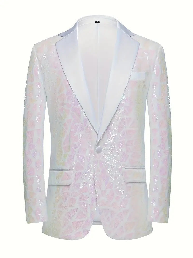 Men's glamorous sequin blazer Lisslune