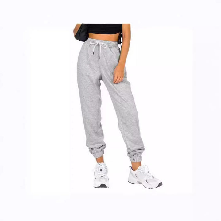 Women Comfortable Relaxed Fit Jogging Pants with Elastic Waistband and Practical Pockets Lisslune