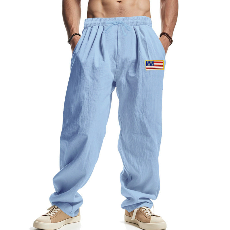 Men's casual joggers with elastic waistband and practical side pockets Lisslune