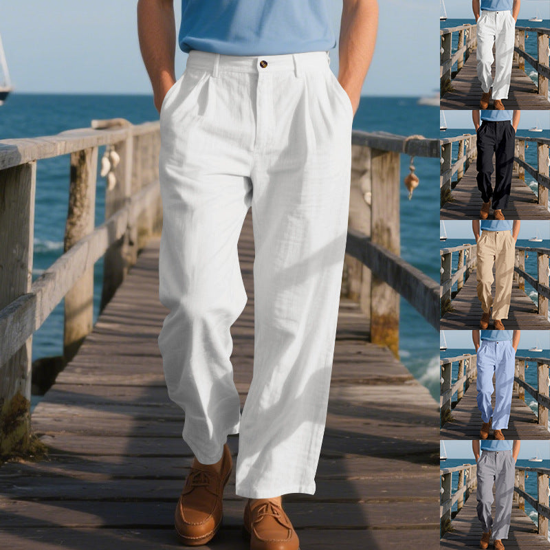 Men's elegant casual pants with side pockets Lisslune