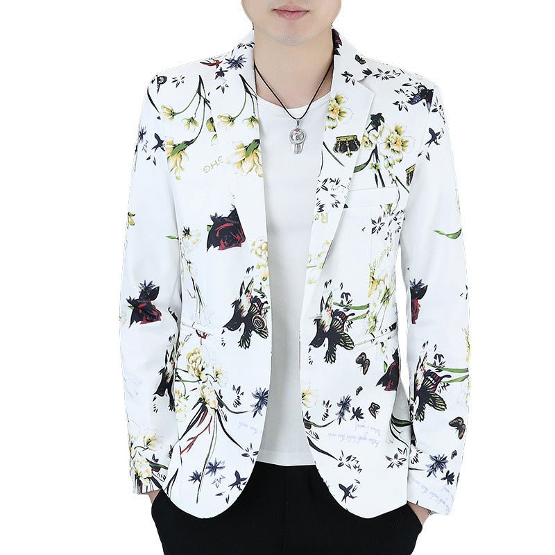 Men's stylish floral blazer Lisslune