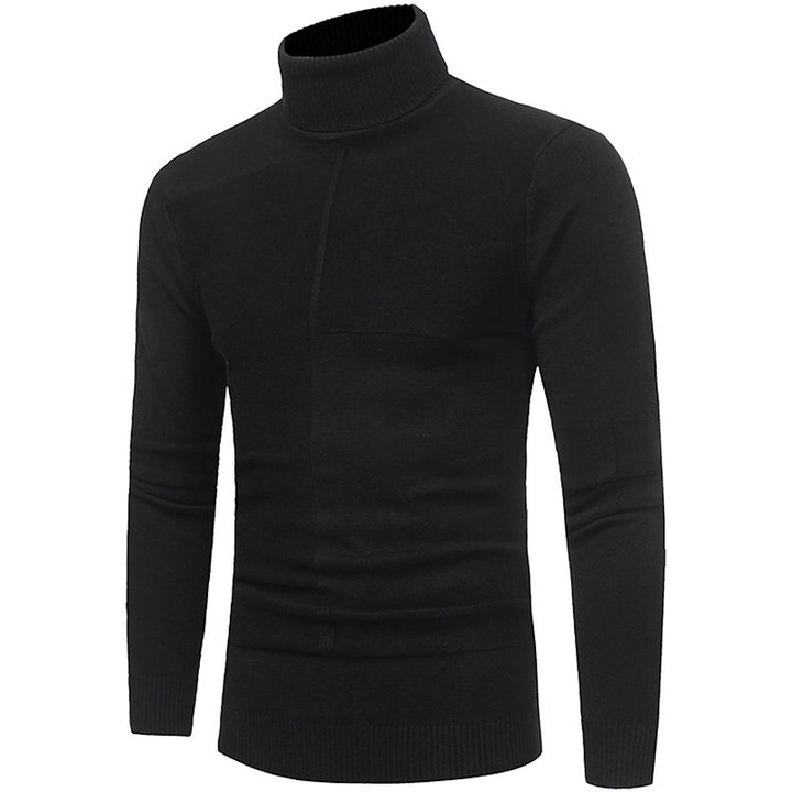 Men's High-Quality Turtleneck Sweater Made of Soft Knit Lisslune