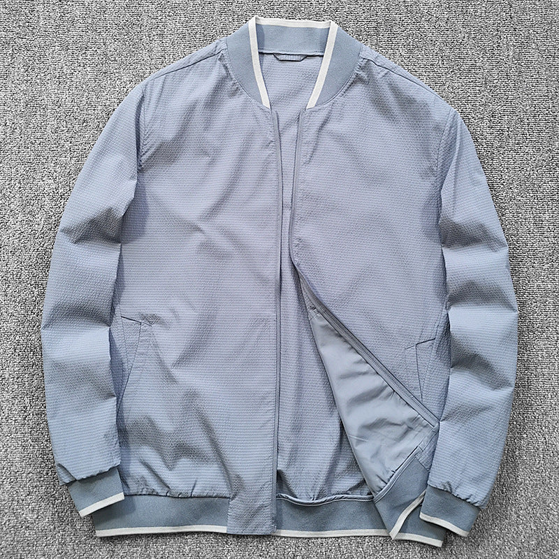 Men's quilted jacket with contrast collar Lisslune