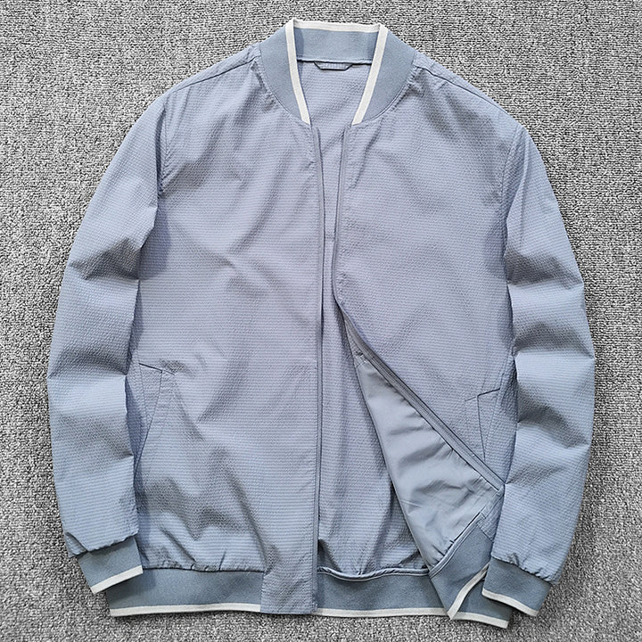 Men's quilted jacket with contrast collar Lisslune