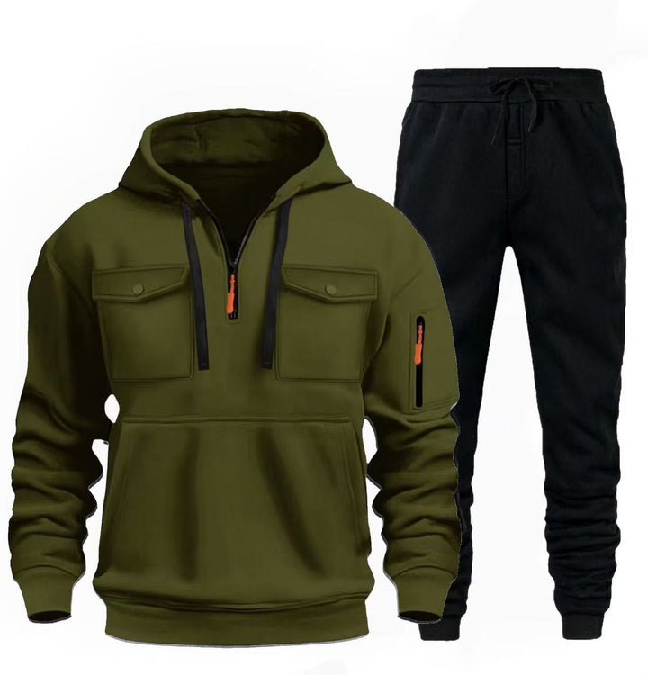 Men's casual leisure combination with functional pockets Lisslune