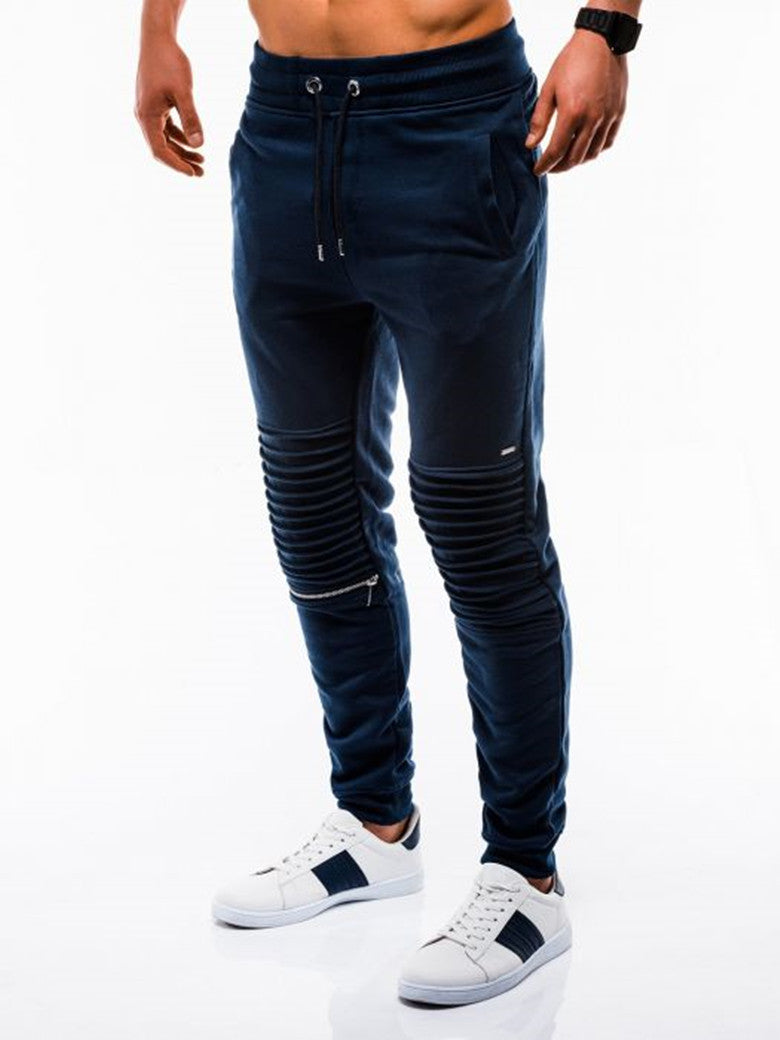 Men's joggers with fashionable ribbed design and elastic waistband Lisslune