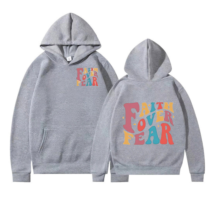Women's hoodie with creative lettering and soft inner fleece Lisslune