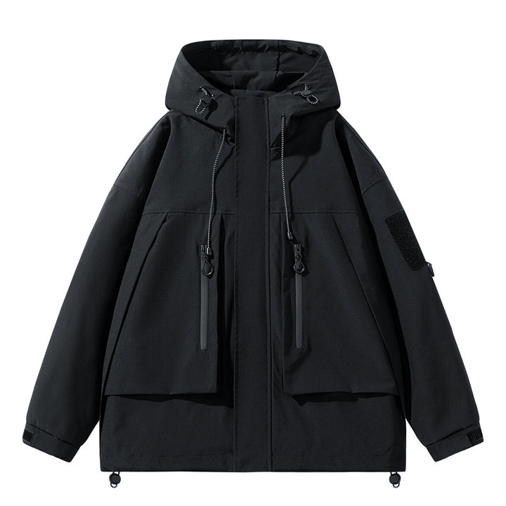 Men's Waterproof Outdoor Jacket with Numerous Function Pockets Lisslune