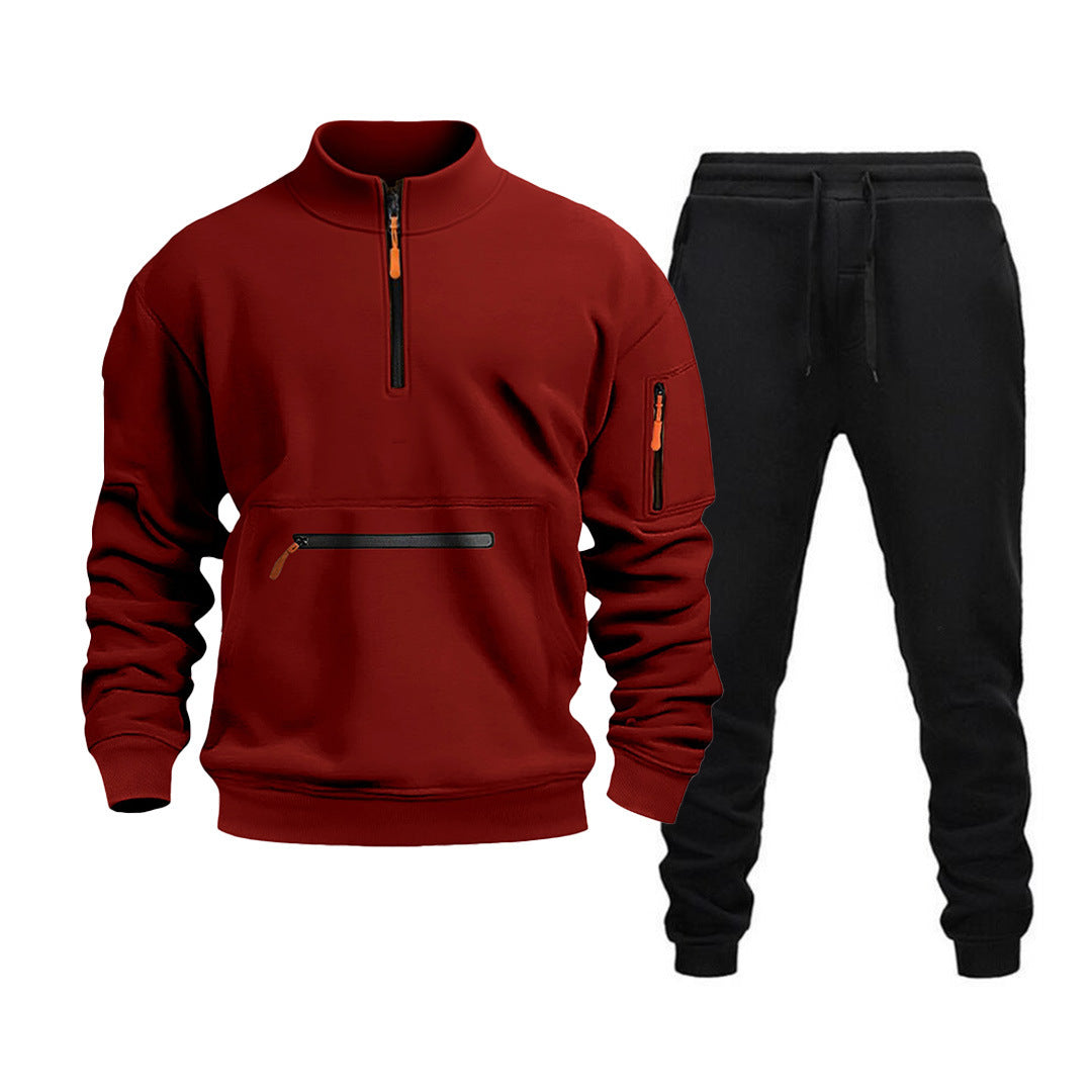 Men's Sports Sweatshirt and Jogging Pants Set Lisslune