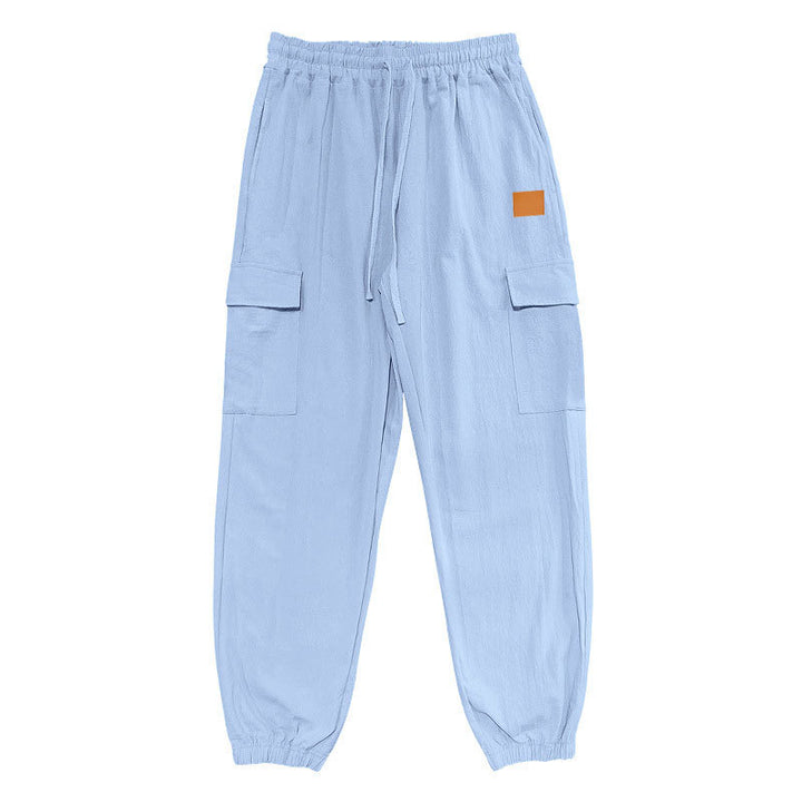 Men's cargo pants with elastic waistband and practical pockets Lisslune