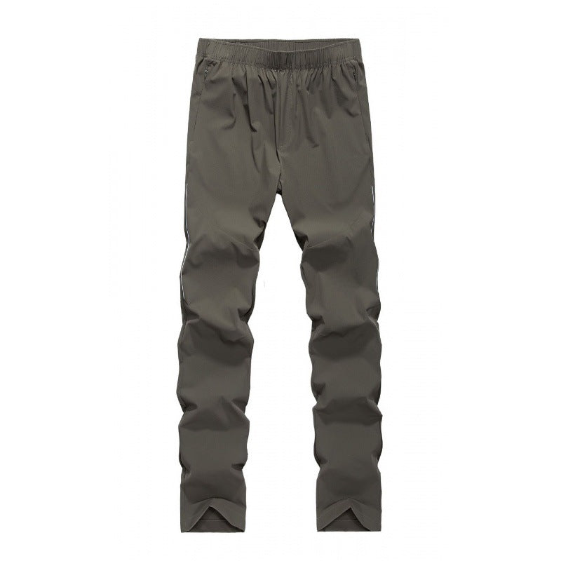 Men's lightweight outdoor pants with elastic waistband and quick-drying properties Lisslune