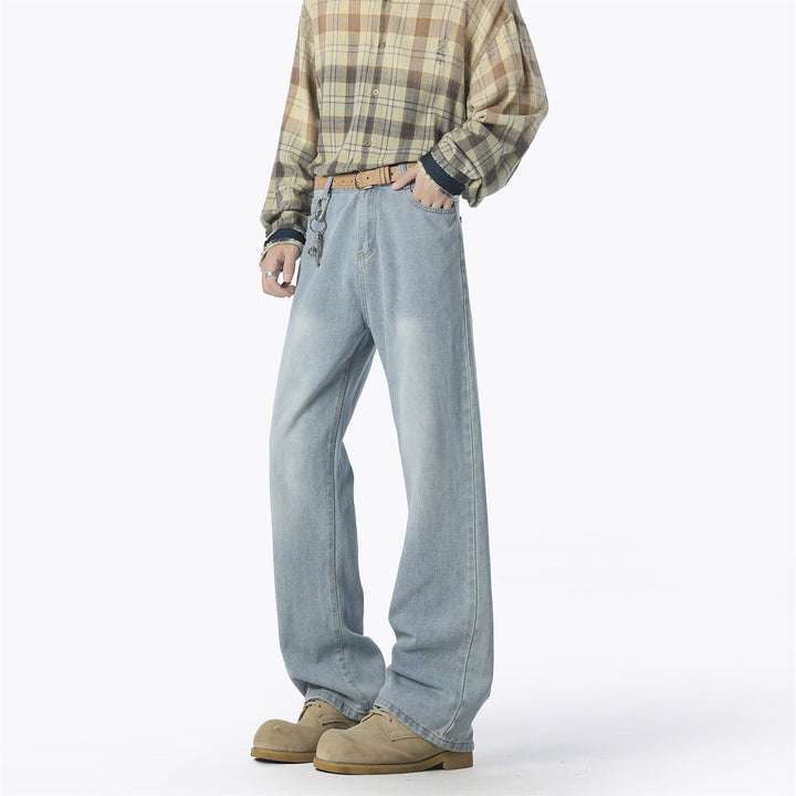Men's casual loose-fitting denim pants Lisslune
