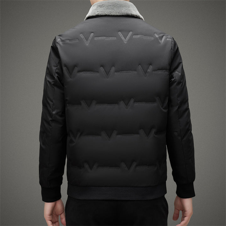 Men's Stylish and Functional Quilted Jacket with Soft Collar Lisslune
