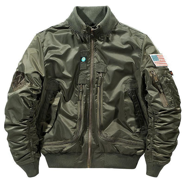 Men's classic bomber jacket with multiple practical pockets Lisslune