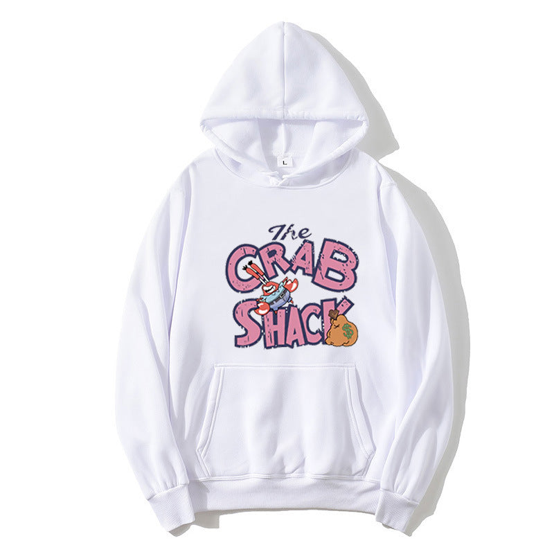 Women hoodie with creative crab motif Lisslune