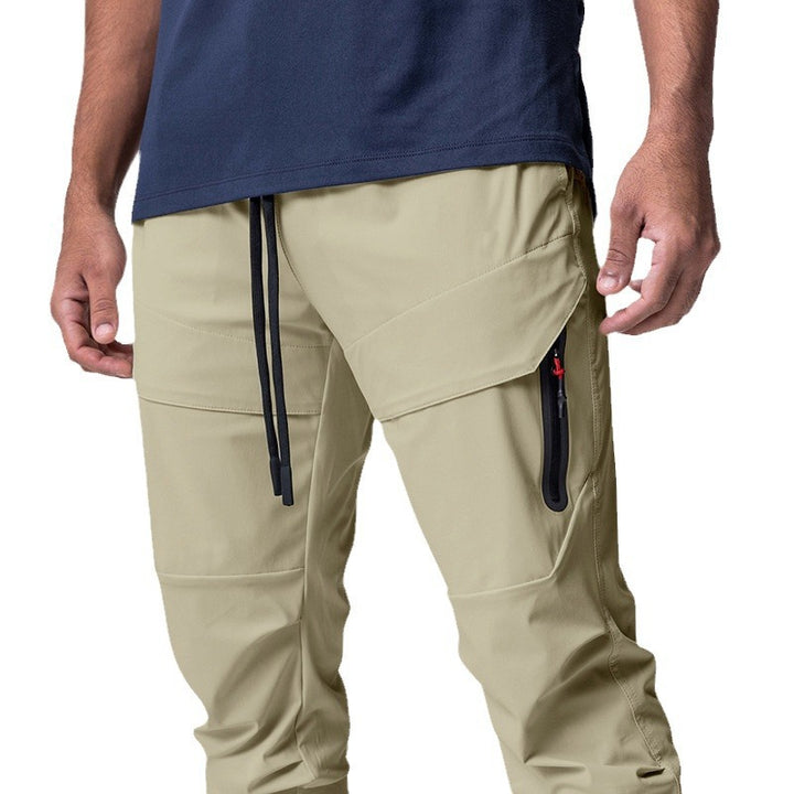 Men's Comfortable Cargo Pants with Innovative Pockets and Elastic Waistband Lisslune