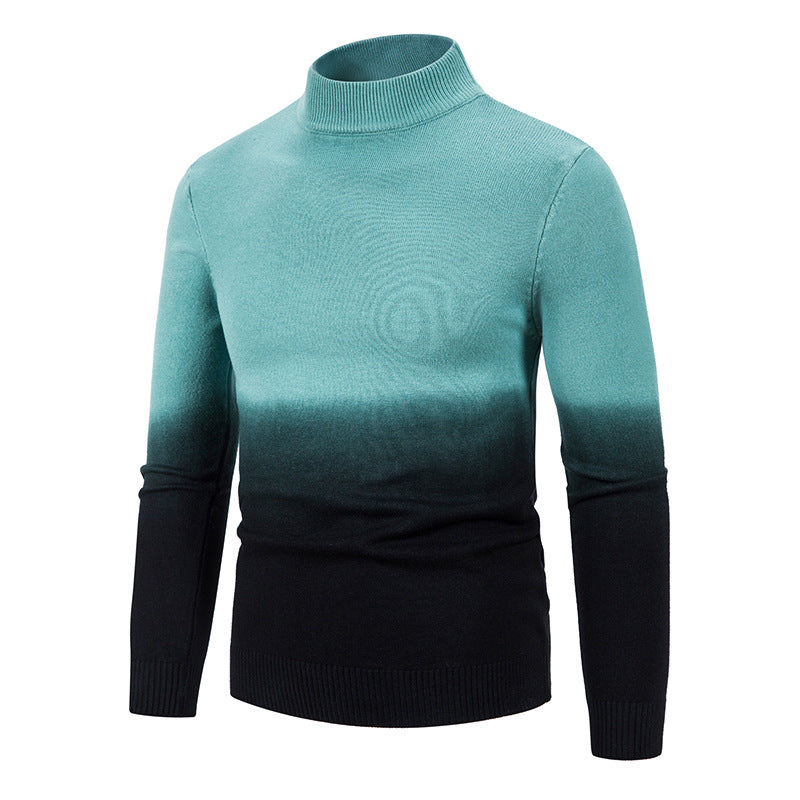 Men's turtleneck sweater with gradient Lisslune