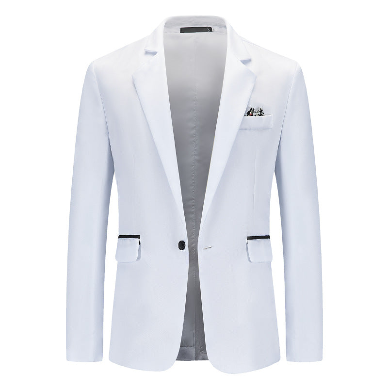 Men's Elegant Suit Blazer with Fine Structure and Modern Cut Lisslune
