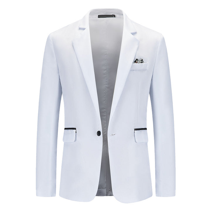 Men's Elegant Suit Blazer with Fine Structure and Modern Cut Lisslune