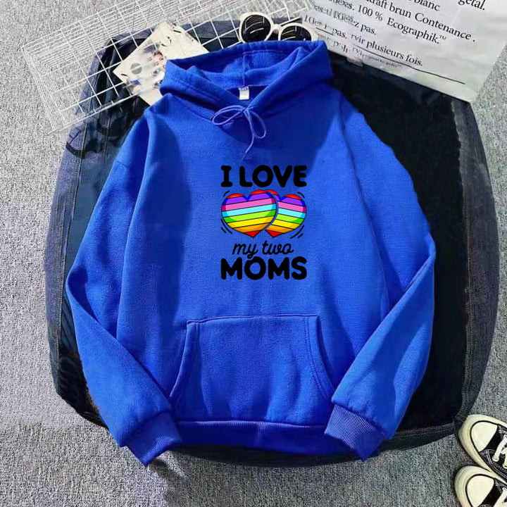 Women's hoodie with colorful heart design Lisslune