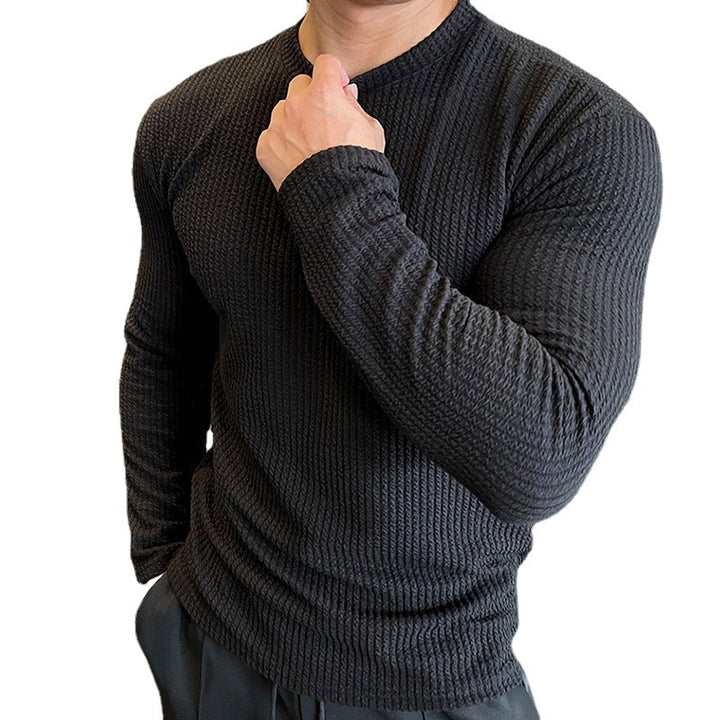 Men's long-sleeve shirt with textured fabric Lisslune