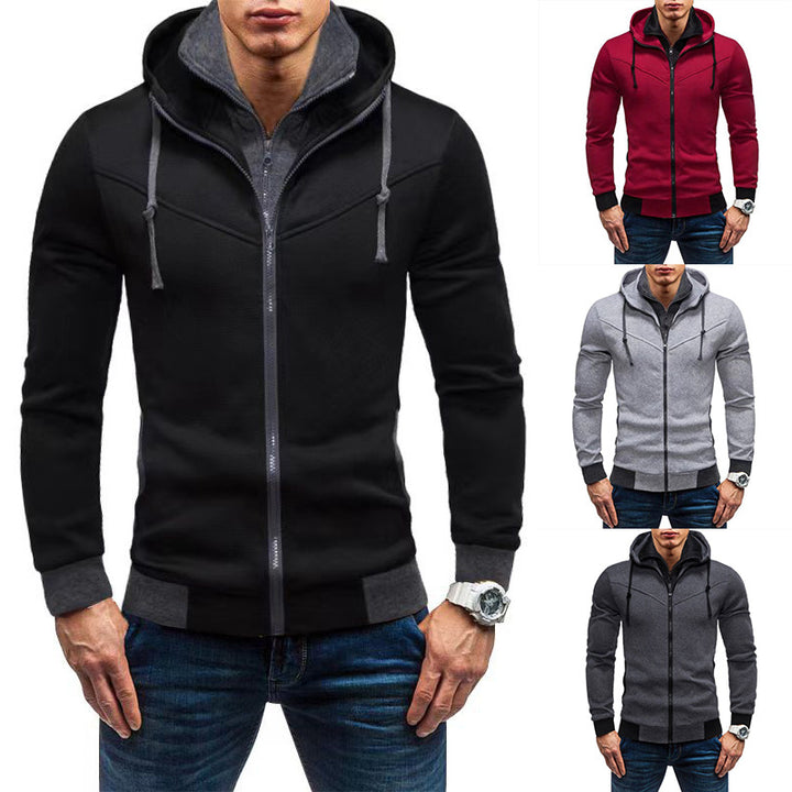 Men's fleece hoodie with stylish design and practical pockets Lisslune