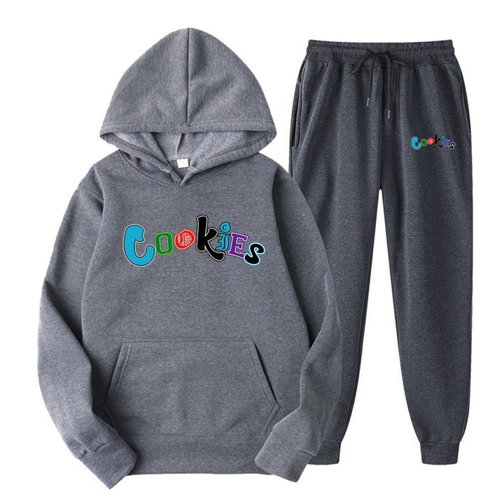 Women's Hoodie and Jogging Pants Set with Colorful Graphic Print Lisslune