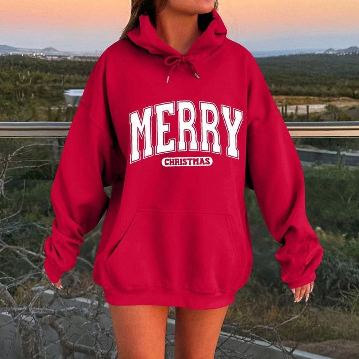 Women's casual hoodie with oversized cut and eye-catching print Lisslune