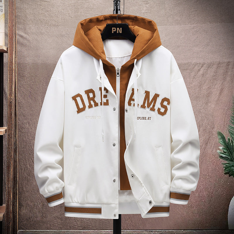 Men's transitional jacket with adjustable hood and modern accents Lisslune
