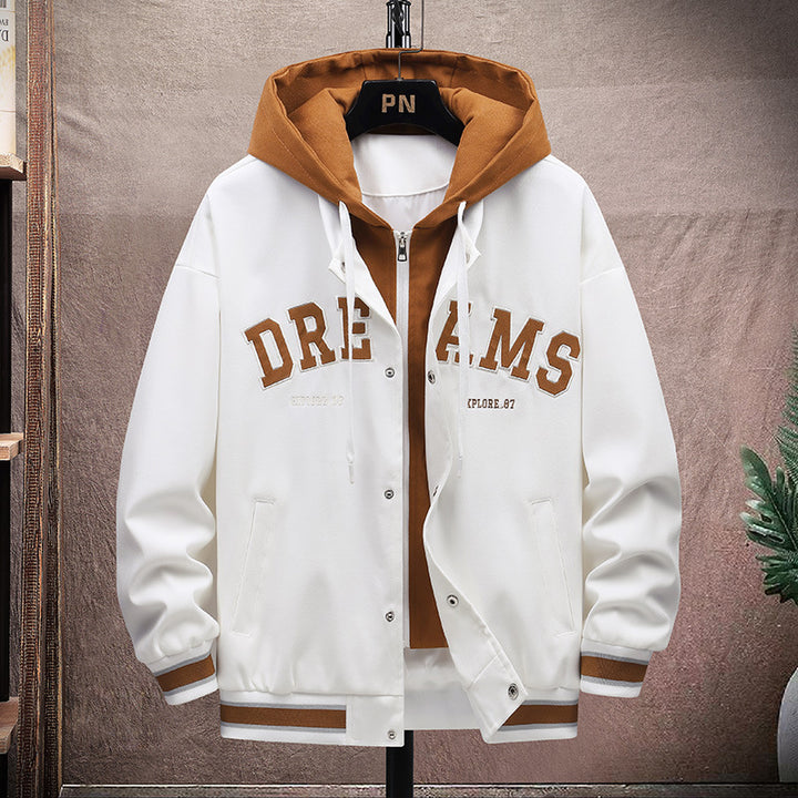 Men's transitional jacket with adjustable hood and modern accents Lisslune