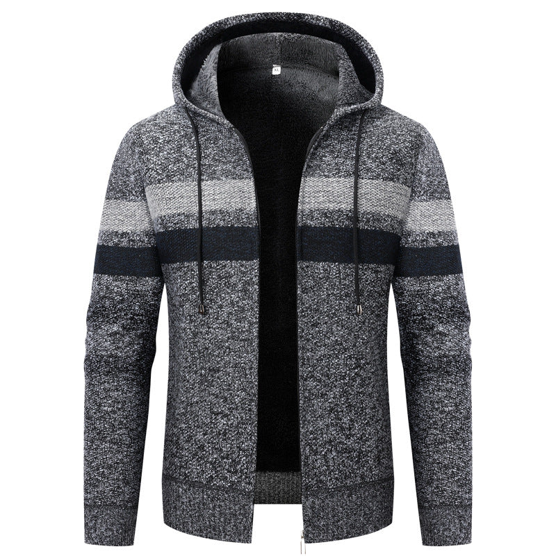 Men's Cozy Cardigan with Hood Lisslune