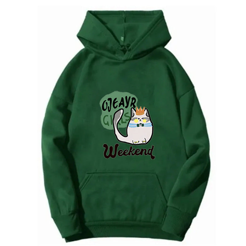 Women's hoodie with playful cat motif Lisslune