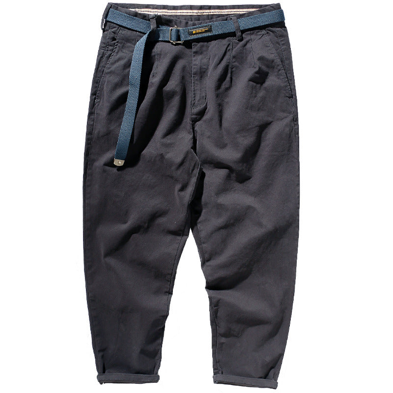 Men's casual cargo pants with adjustable waistband and deep side pockets Lisslune