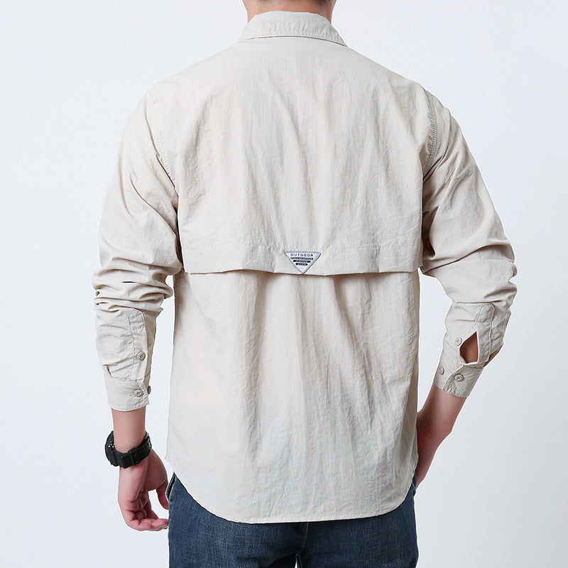 Men's ergonomic outdoor shirt with breathable properties and quick-drying material Lisslune