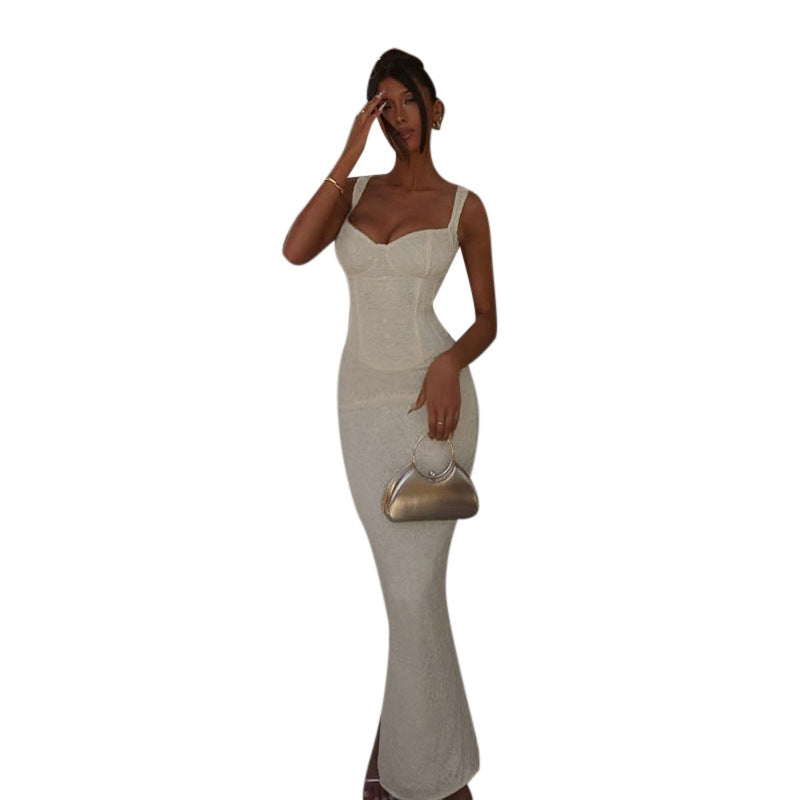 Ladies sheath dress with corset design Lune London