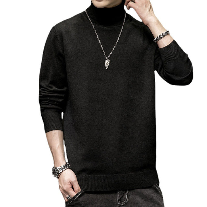 Men's fashionable turtleneck sweater made of soft material Lisslune