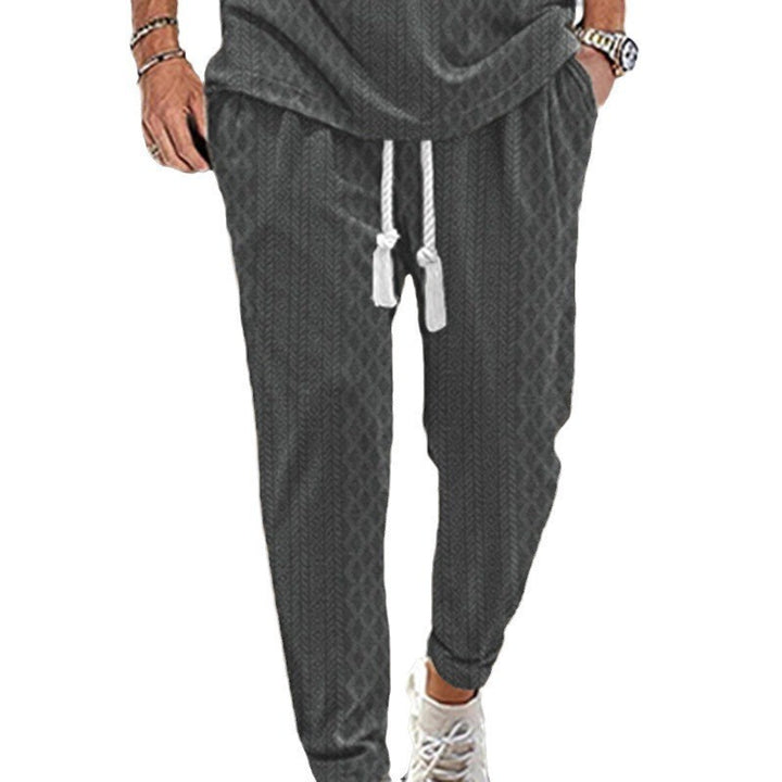 Men's sporty jogging pants with modern accents Lisslune