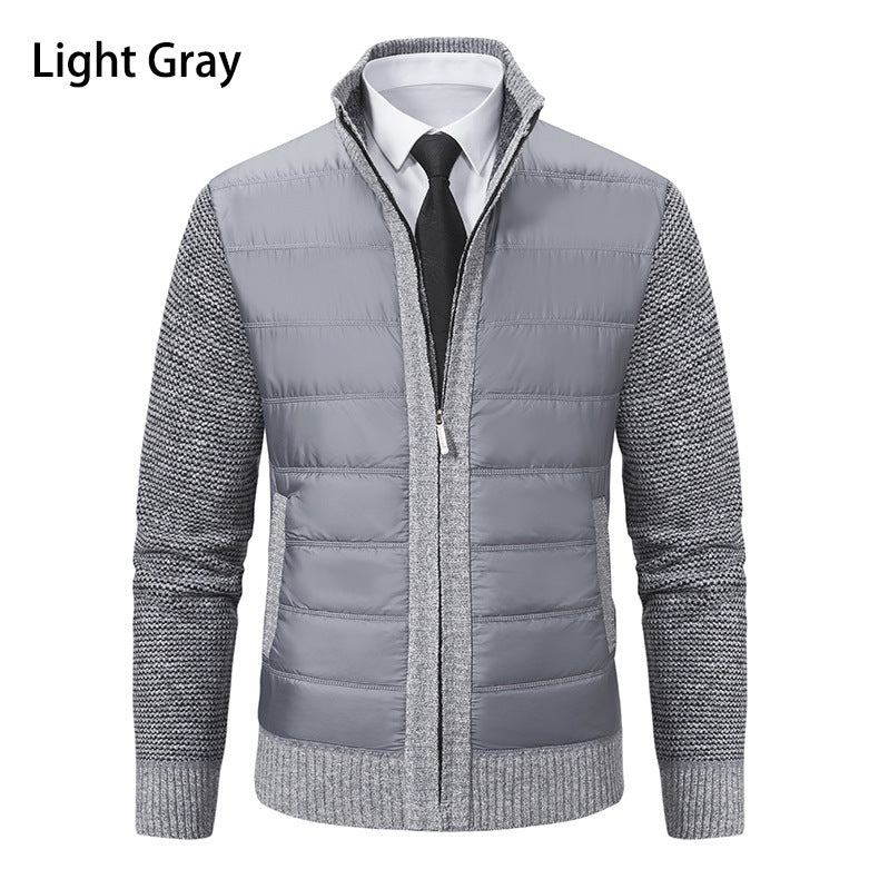 Men's sporty hybrid jacket with moisture-regulating material and modern knit design Lisslune
